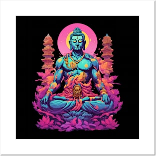 Neon Buddha Posters and Art